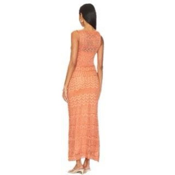 SNDYS x REVOLVE Shona Crochet Maxi / Cover-Up Dress - Size Small - Picture 4 of 7